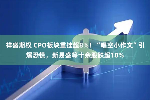 祥盛期权 CPO板块重挫超8%!“唱空小作文”引爆恐慌,新易盛等十余股跌超10%