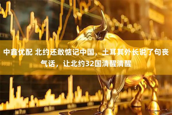 中鑫优配 北约还敢惦记中国，土耳其外长说了句丧气话，让北约32国清醒清醒